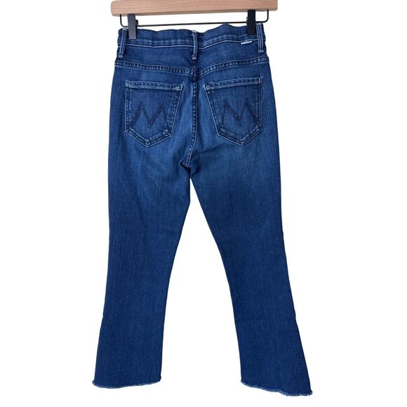 MOTHER The Insider Crop Denim Jean Step Fray Sake To Me Size 25 - Picture 2 of 9